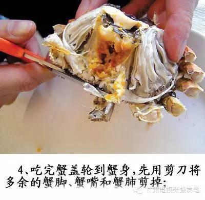 图解，螃蟹的正确吃法