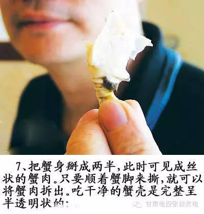图解，螃蟹的正确吃法