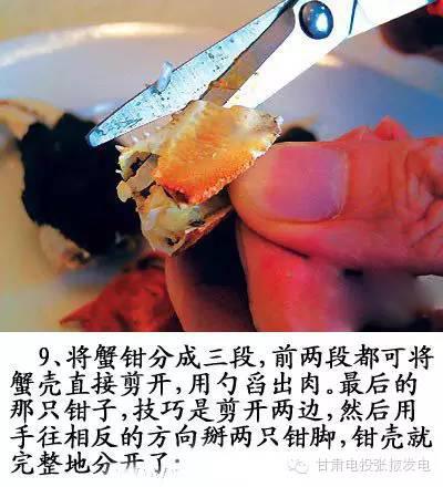 图解，螃蟹的正确吃法