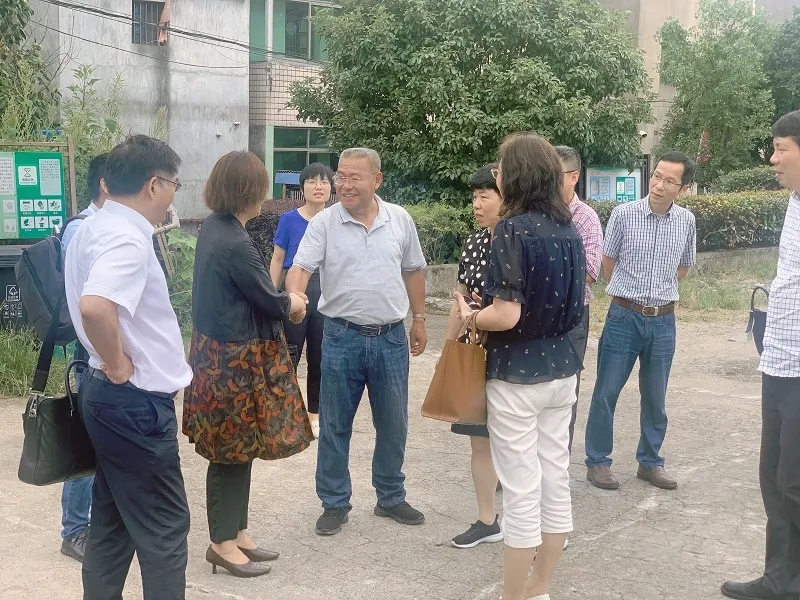 民盟浙江省委领导到金秋家园·长塘头调研